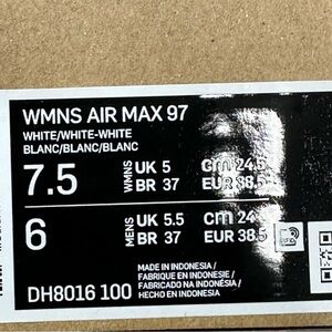 Nike Air Max 97 Women's White Sneakers